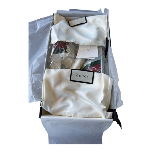 NWB Gucci slides men great white - red - green web stripes various sizes - Picture 15 of 15